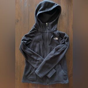 The North Face women’s size S black full zip fleece hoodie